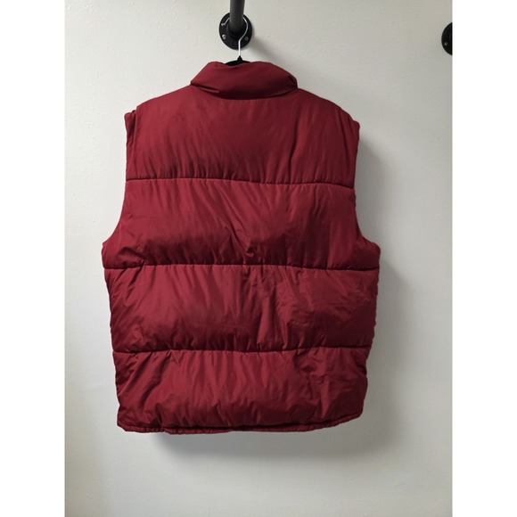 Gap Men's Puffer Vest XL Red Zip Sleeveless Quilted Insulated Winter Outerwear - Picture 8 of 8